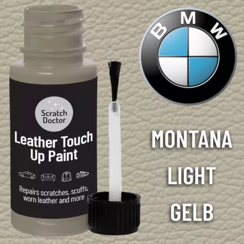 BMW MONTANA LIGHTGELB Leather Touch up Car Seat Repair Paint BMW MONTANA LIGHTGELB Leather Touch up Car Seat Repair Paint