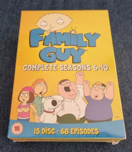 Family Guy Kompletta Säsonger 6-10 DVD Boxset (Skadad förpackning)