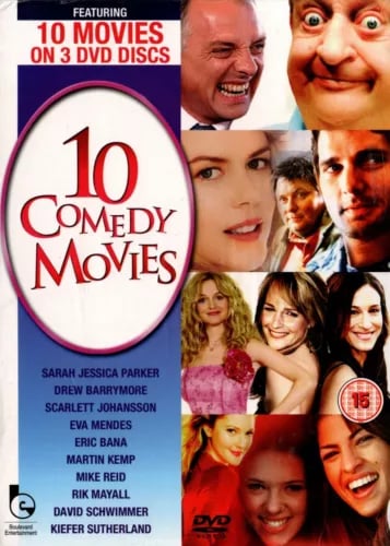 " 10 Comedy Movies " - 10 Reg '0' Movies on 3 DVD's - - Region 2 Brand New