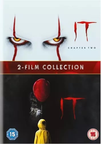 STEPHEN KING'S IT CHAPTER 1 and 2 DVD COLLECTION DOUBLE PACK PART 1 2 MOVIE FILM Region 2 Brand New