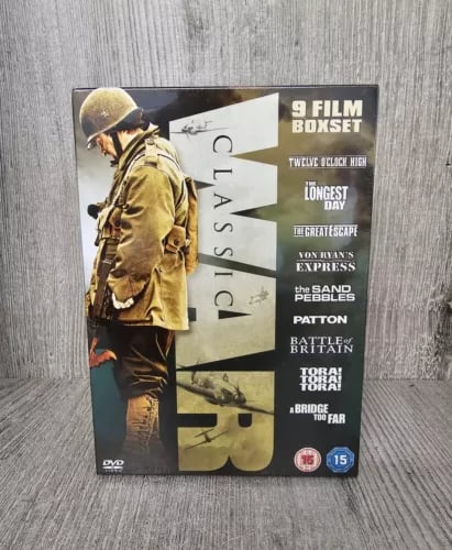 CLASSIC WAR 9 FILM DVD BOXSET Region 2 Brand New