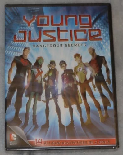 Young Justice Dangerous Secrets Season 1 Part 2 DVD Box Set Region 2  Brand New