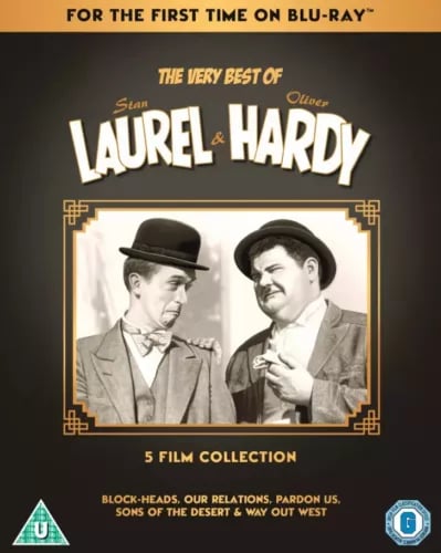 The Very Best of Laurel & Hardy: 5 Film Collection Blu-ray Box Set + Slipcover Region 2 Brand New