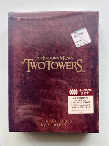 The Lord Of The Rings, Two Towers Extended Edition, DVD, Box Set, REGION 1,  Brand New