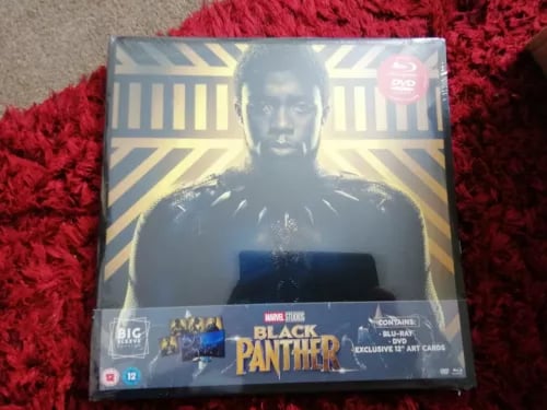 Black Panther Big Sleeve Special Edition Blu-ray & DVD with Art Cards Region 2 Brand New