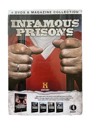 Infamous Prisons: 4 DVDs + Magazine Collection (DVD Box Set) Region 2 Brand New