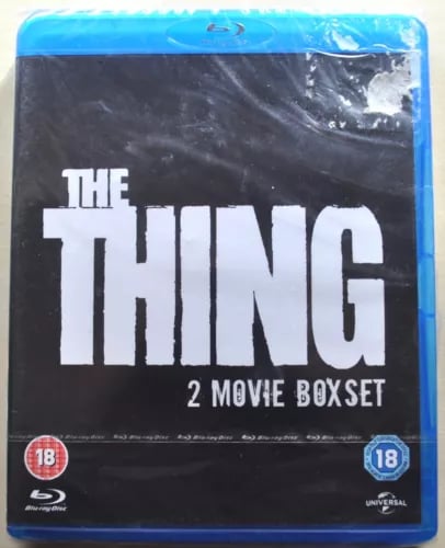 " THE THING " 2 MOVIE BOXSET REG 2 BLU RAY DVD HORROR FILM Region 2 Brand New " THE THING " 2 MOVIE BOXSET REG 2 BLU RAY DVD HORROR FILM Region 2 Brand New