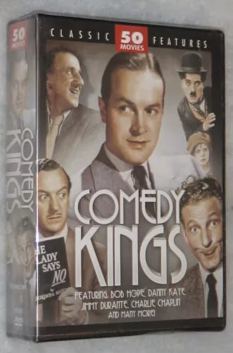 Comedy Kings 50 Movie Pack Bing Crosby Bob Hope Chaplin Keaton Durante Region 2  Brand New