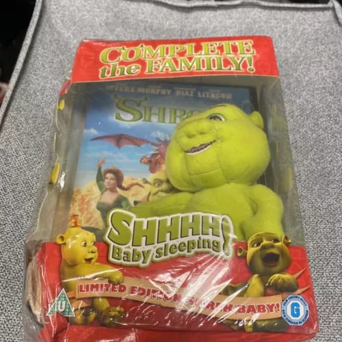 Limited Edition Shrek Baby DVD Boxset DVD Shrek Baby Plush Bundle Rare Region 2 Brand New