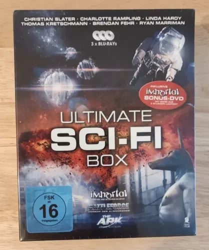 Ultimate Sci-Fi Blu-ray Boxset Battleforce/The Ark/Immortal GERMAN/English Audio Region 2 Brand New Ultimate Sci-Fi Blu-ray Boxset Battleforce/The Ark/Immortal GERMAN/English Audio Region 2 Brand New