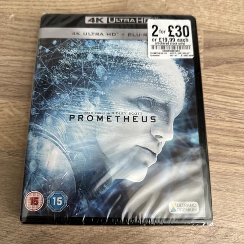 Prometheus [15] 4K UHD Region 2 Brand New