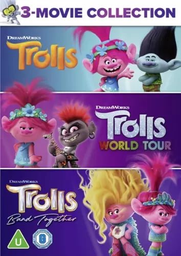 Trolls 3-Movie Collection [2023] [DVD] Region 2 Brand New
