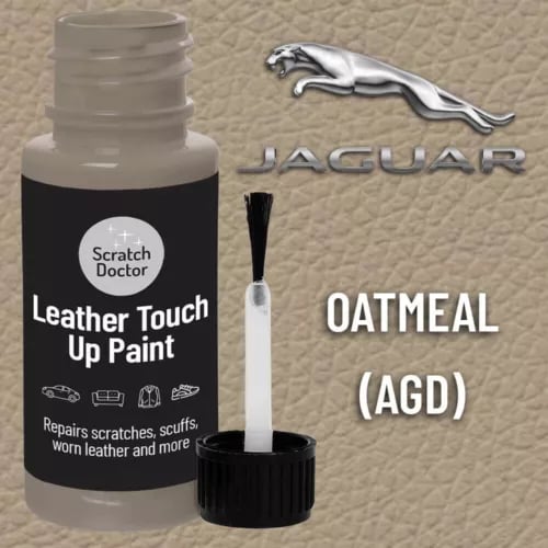 JAGUAR OATMEAL Leather Touch up Car Seat Repair Paint JAGUAR OATMEAL Leather Touch up Car Seat Repair Paint