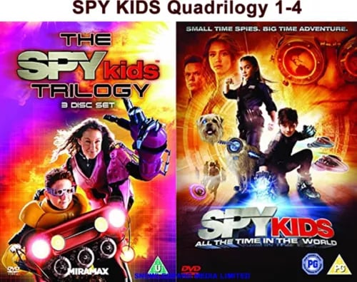 SPY KIDS Quadrilogy 1-4 DVD Complete Collection Part 1 2 3 4 Movie Film R2 Region 2 Brand New