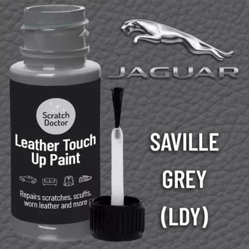 JAGUAR SAVILLE GREY Leather Touch up Car Seat Repair Paint JAGUAR SAVILLE GREY Leather Touch up Car Seat Repair Paint