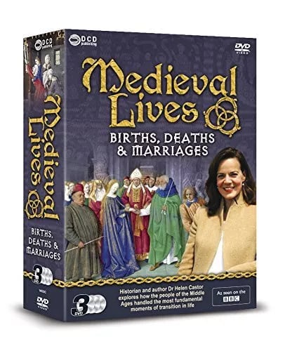 MEDIEVAL LIVES - 3 DVD BBC BOX SET - BIRTHS, DEATHS & MARRIAGES Dr Helen Castor Region 2 Brand New