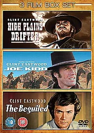 Clint Eastwood 3 Dvd Movies Boxset HIGH PLAINS/JOE KIDD/BEGUILED Reg 2 Region 2 Brand New