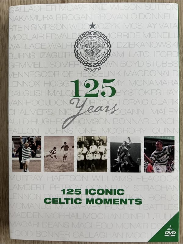 CELTIC FOOTBALL CLUB 125 YEARS DVD - Region 2 Brand New
