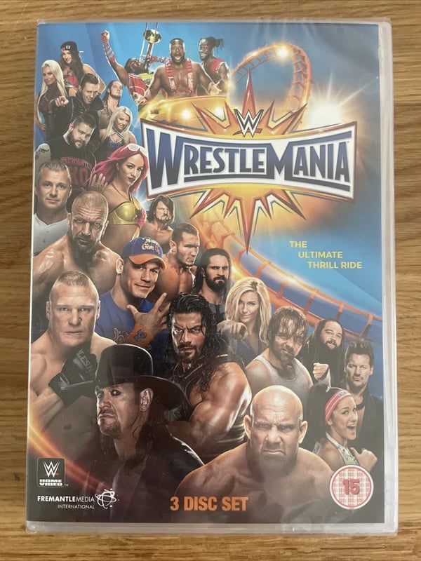 WWE: WrestleMania 2017 DVD - 3 disker WWE: WrestleMania 2017 DVD - 3 disker