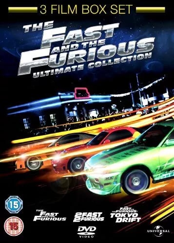 3 Film Box Set - The Fast & Furious 1-3 (Lenticular) [DVD] Region 2 Brand New