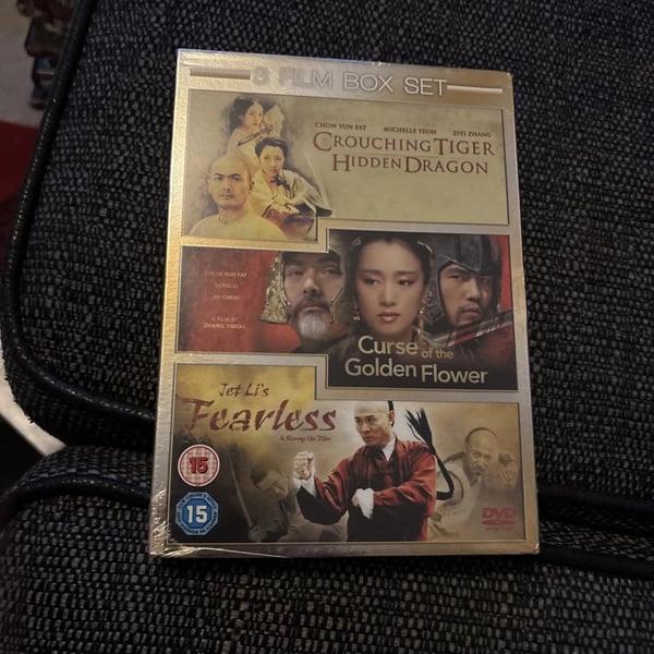Asiatiske Kampsportsfilm DVD: Curse Of The Golden Flower, Fearless, Crouching Tiger Hidden Dragon