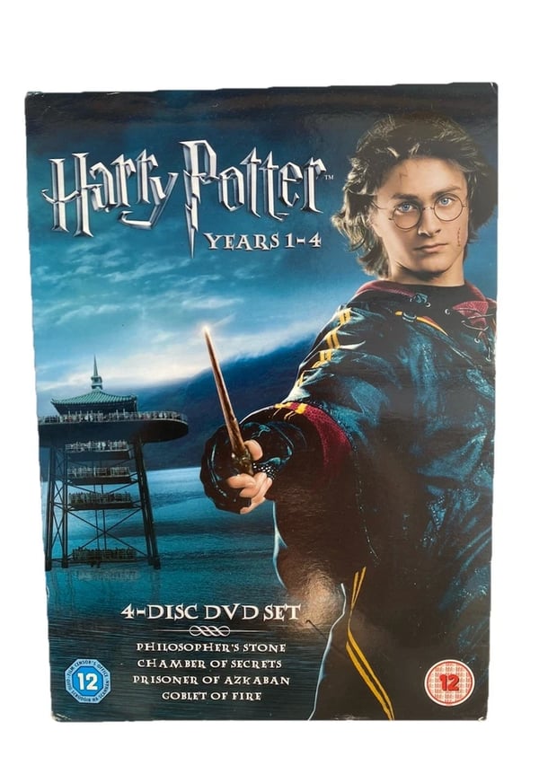 Harry Potter Year 1-4 DVD (2006) Daniel Radcliffe Cert 12 4 discs Region 2 Brand New