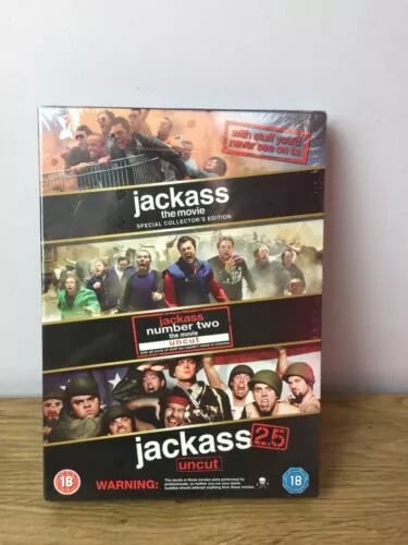 Jackass: The Movie/Jackass: Number 2/Jackass 2.5 DVD Comedy (2008) Region 2 Brand New