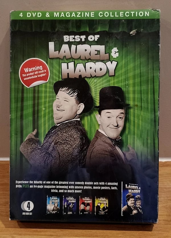Best of Laurel & Hardy 4 DVD & Magazine Collection - Region 2 Brand New