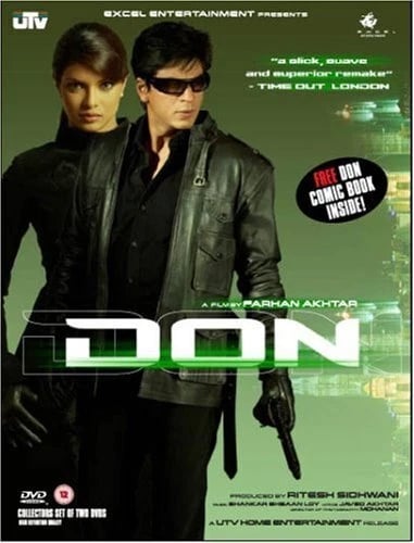 Don - a film by Farhan Akhtar - DVD Comic Book Box Set - Region 2 Brand New