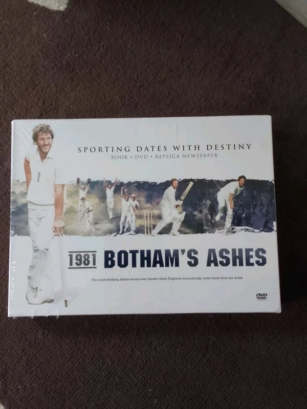 1981 Botham's Ashes DVD/Book & Replica spaper Trusted Seller Region 2 Brand New 1981 Botham's Ashes DVD/Book & Replica spaper Trusted Seller Region 2 Brand New