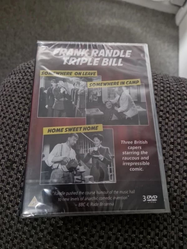 Frank Randle Triple Bill: Somewhere In Camp/Somewhere On Leave/Home Sweet Home Region 2 Brand New