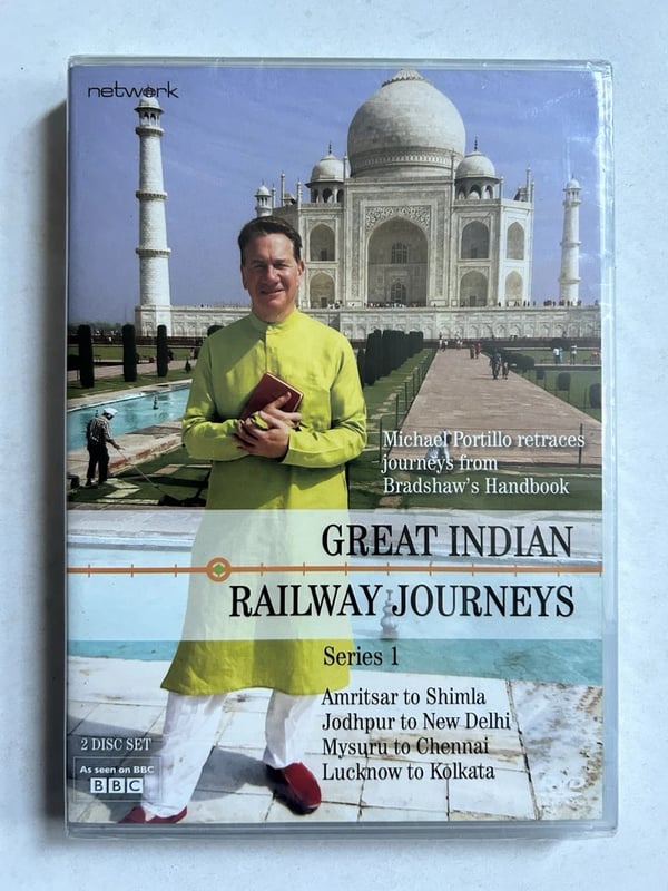 Great Indian Railway Journeys Series 1 Portillo Network DVD Box Set Region 2 Brand New