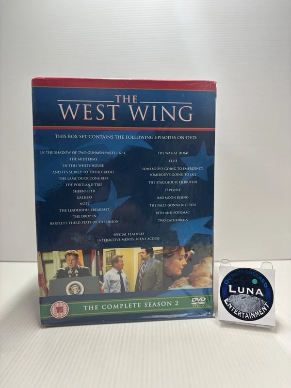 The West Wing: The Complete Seasons 2 DVD Boxset [15] Region 2 Brand New