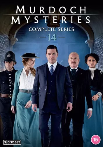 Murdoch Mysteries: Complete Series 14 DVD (2021) Yannick Bisson cert 15 3 discs Region 2 Brand New