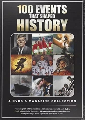 100 Events That Shaped History - 4 DVD & Magazine Collection Region 2 Brand New
