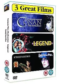 Conan The Barbarian/Legend/Ladyhawke (Box Set) (DVD, 2007) Region 2 Brand New