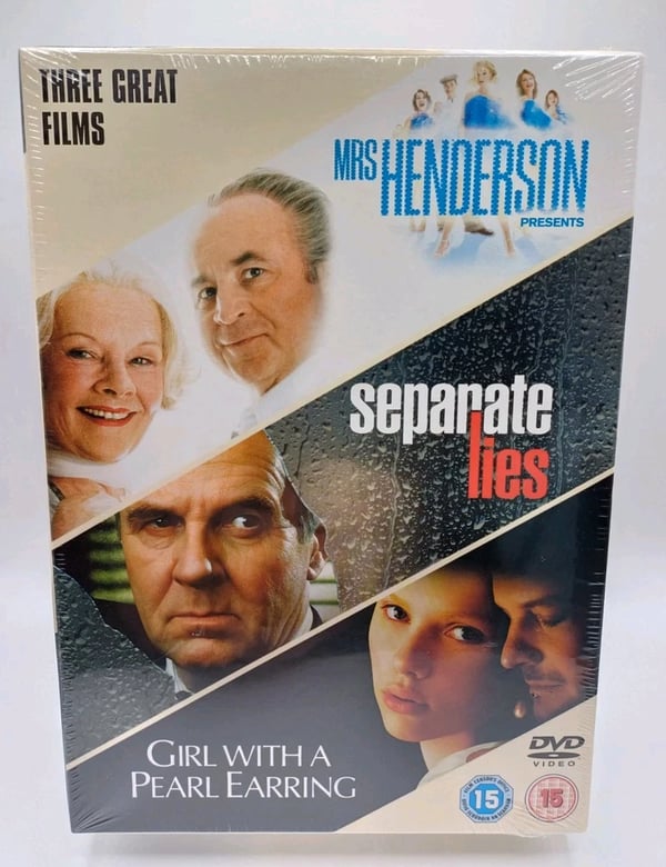 Mrs Henderson Presents, Separate Lies, Girl With a Pearl Earring – DVD-bokssetti Mrs Henderson Presents, Separate Lies, Girl With a Pearl Earring – DVD-bokssetti
