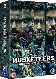 The Musketeers: The Complete Collection DVD (2016) Tom Burke cert 15 12 discs Region 2 Brand New