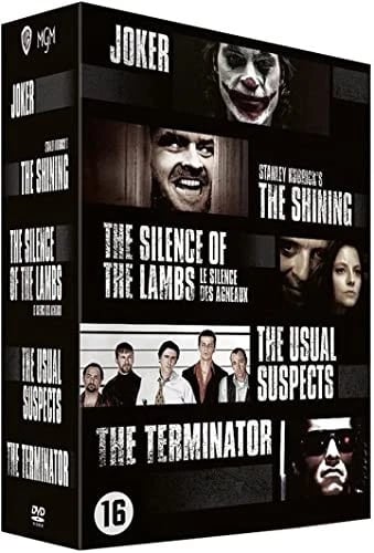 Greatest Movie Villains - 5-DVD Boxset ( Joker / The Shining / The Silence (DVD) Region 2 Brand New