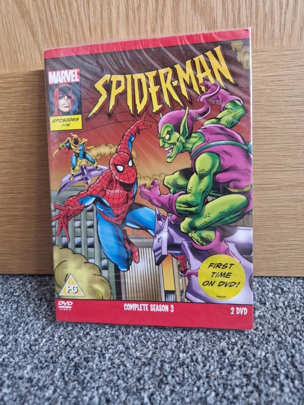 Spiderman: Komplett Sesong 3 Animert Serie (DVD, Region 2)