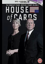 R2 House Of Cards - Series 1-3 - Complete (Box Set) (DVD, 2015) Region 2 Brand New