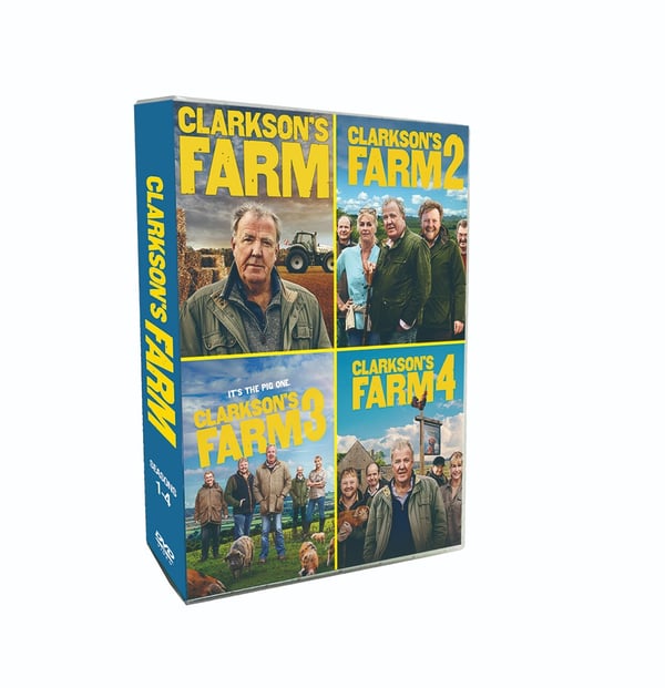 Clarkson's Farm: Sæson 1-4 DVD (8-disk) Boks Sæt