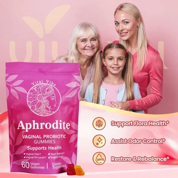 Vaginale Probiotiske Gummies, Kvinners Bio-Balans for Intimflora & Tarmhelse Vaginale Probiotiske Gummies, Kvinners Bio-Balans for Intimflora & Tarmhelse