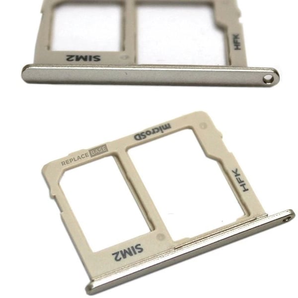 2 SIM SD Tray For Samsung Galaxy J6 2018 J600 Replacement BAQ Card Holder Gold