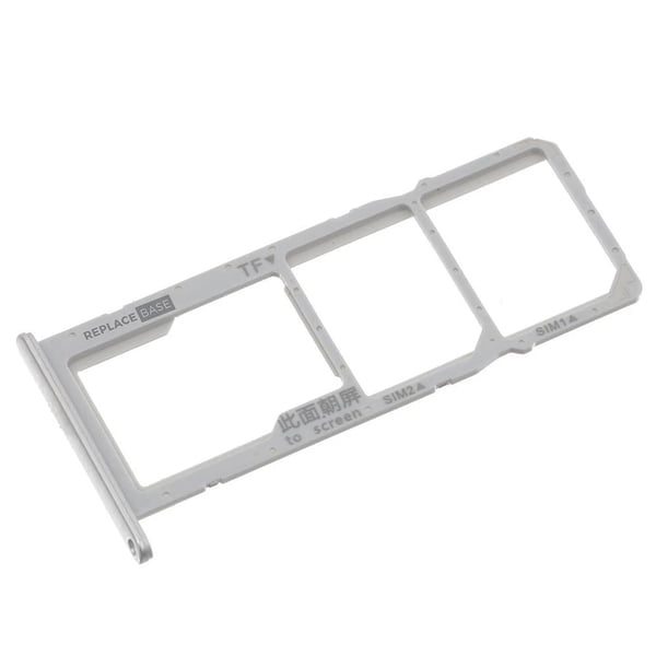 Fingerprint Dual SIM & SD Card Tray Silver For Huawei Y6p Replacement Repair