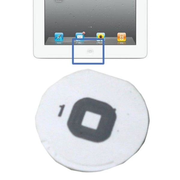 Plastic Home Button For Apple iPad 3 White Replacement Back Rear Repair Part Plastic Home Button For Apple iPad 3 White Replacement Back Rear Repair Part