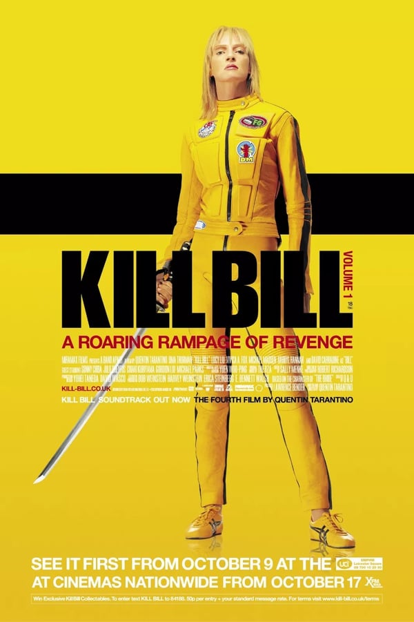 All Time Great Movie Posters Wall Art Classic Movie Modern Cinema Kill Bill A4 21 x 29.7CM