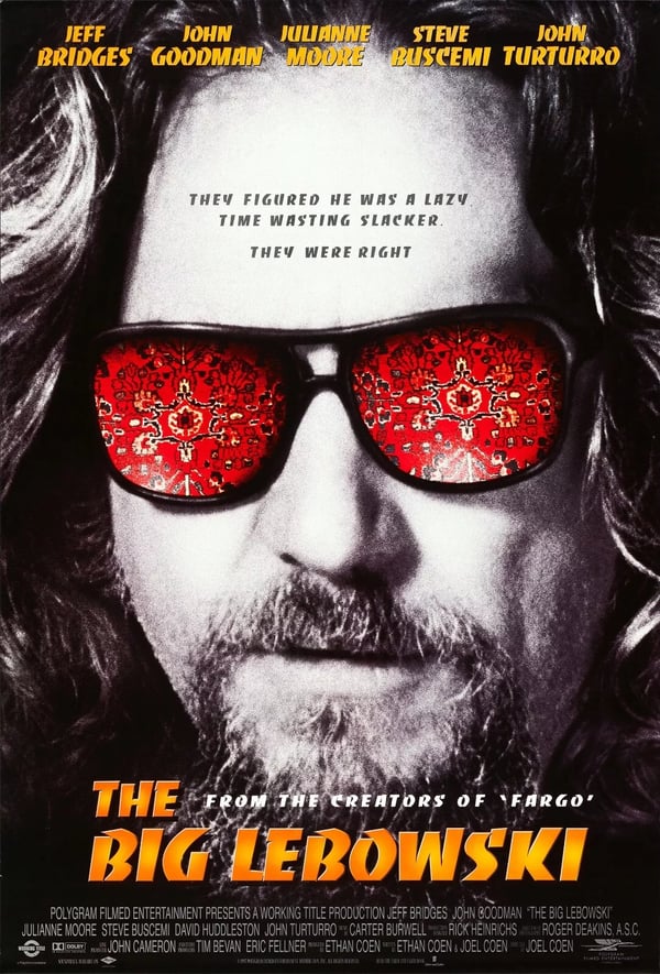 All Time Great Movie Posters Wall Art Classic Movie Modern Cinema The Big Lebowski A3 29.7 x 42CM
