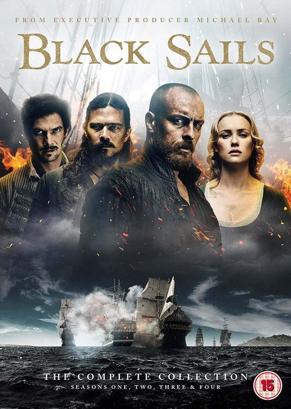 Black Sails: Kokoelma Kausi 1-4 (DVD Box Set)