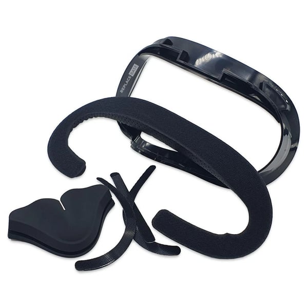 Replacement Leather Widened Visor 3 Black Set For Oculus Quest 2 Accessories